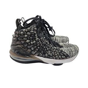 Nike‎ LeBron XVII (17) Kids Basketball Shoe Gray/Black Size 6Y